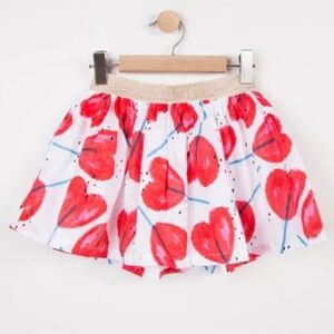 Catimini Heart Skirt size 10 NEW
